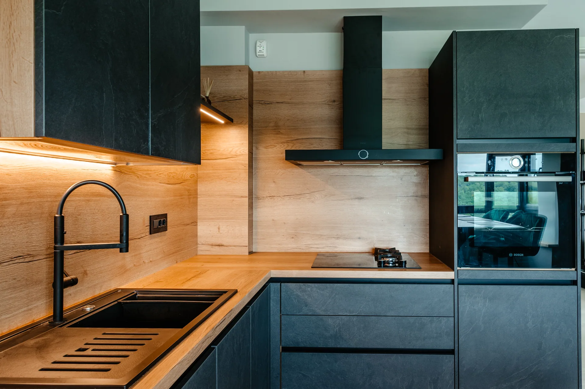 Stone — basalt, blat oak ventura — poza 5